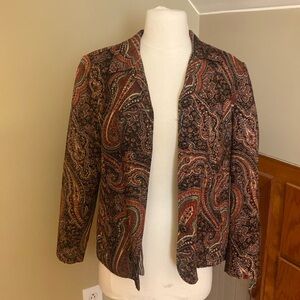 Coldwater Creek Paisley Blazer